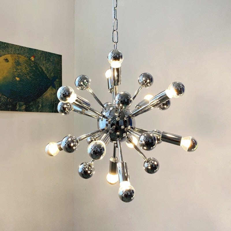 Home Decoration Light Ceiling Lamp in Chrome Industrial Style