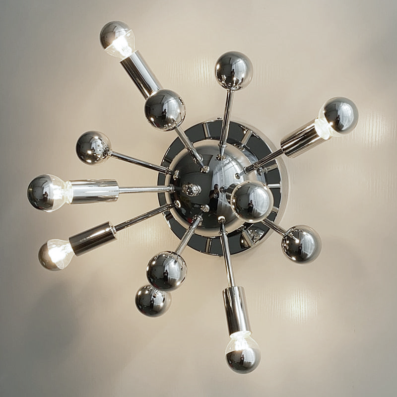 Retro Sputnik Chrome LED Light