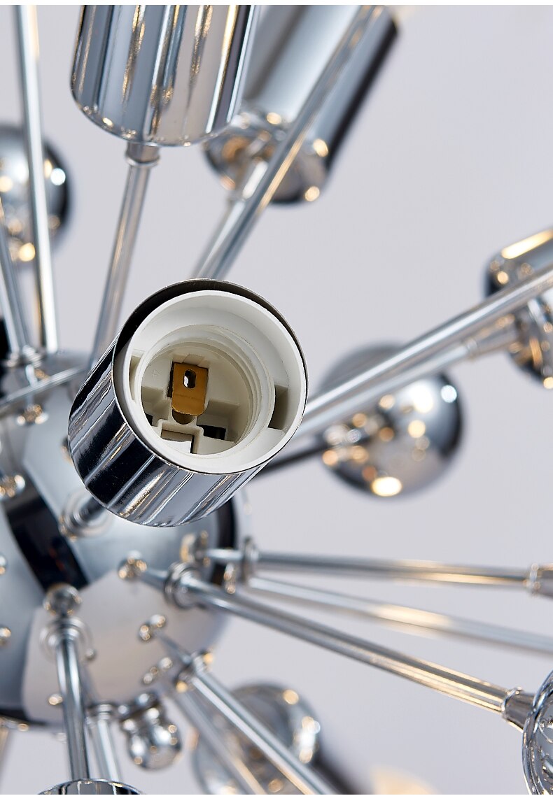 Retro Sputnik Chrome LED Light