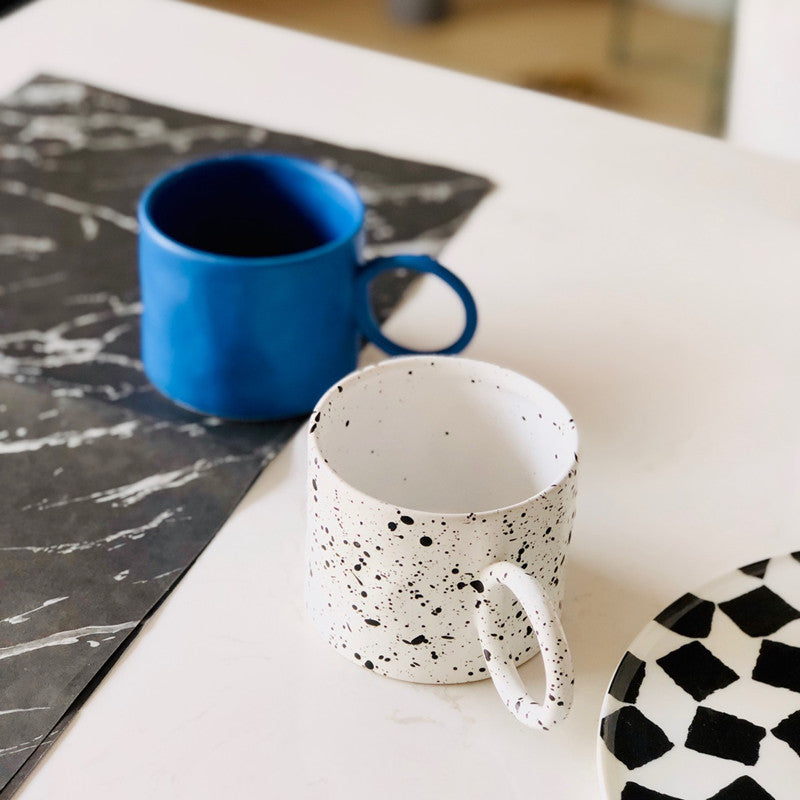 Ceramic Porcelain Handmade and Hand Painted paint splash mug