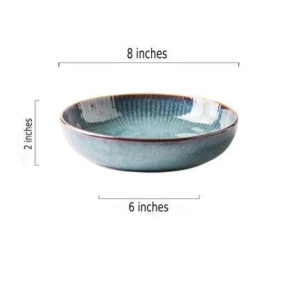 River Blue Ceramic Porcelain Dinnerware