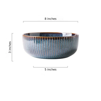 River Blue Ceramic Porcelain Dinnerware