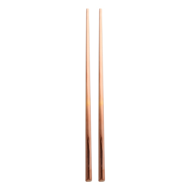 stainless steel rose gold chopsticks