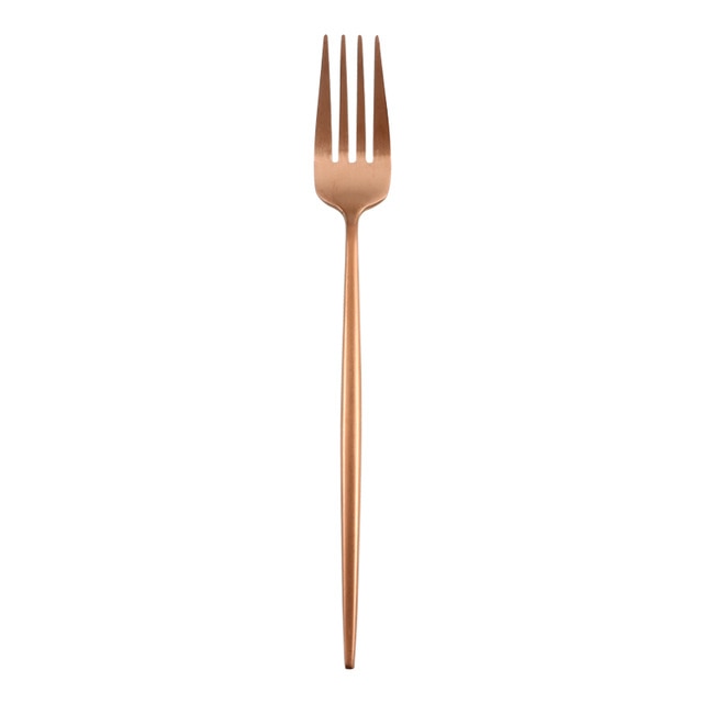 stainless steel rose gold fork