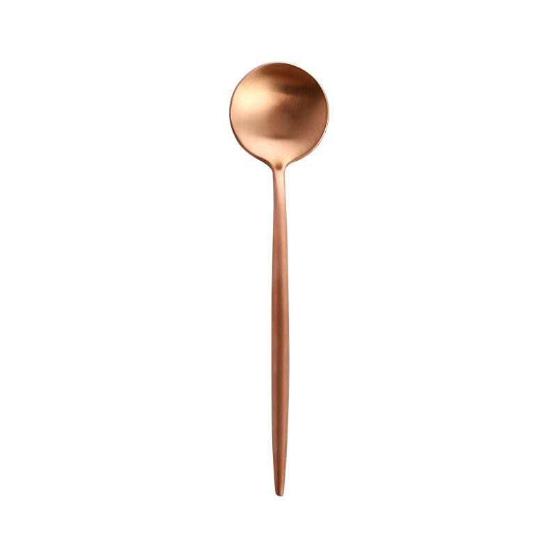 stainless steel rose gold spoon