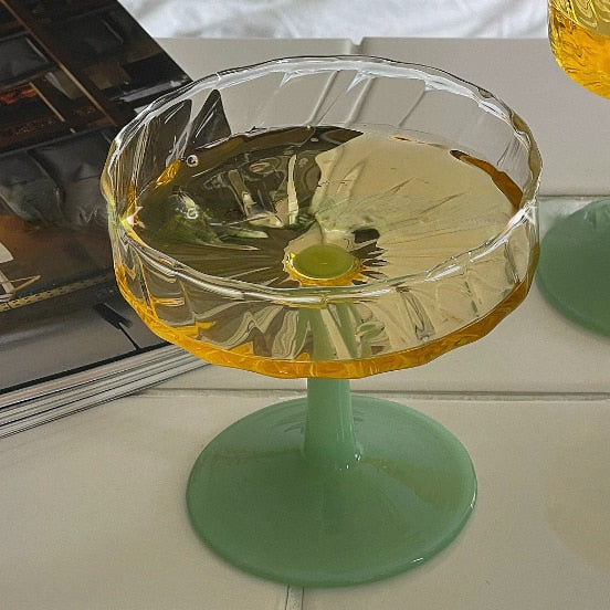 Gobelet de jade d’été et verre coupé