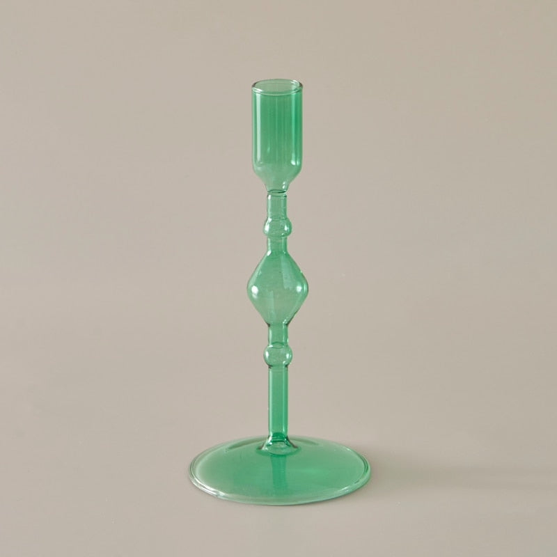 Slim Candlestick Holder Glass Candle Holders 