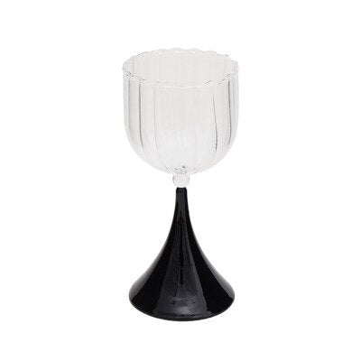 Retro Glass Goblet 70s elegant cocktail glass for party