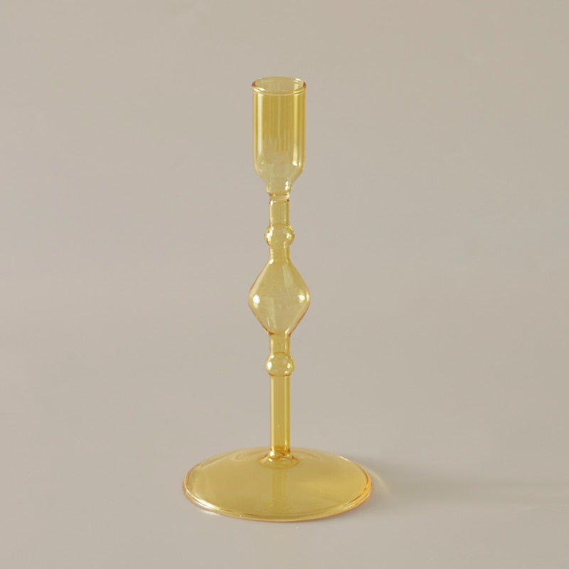 Slim Candlestick Holder Glass Candle Holders 