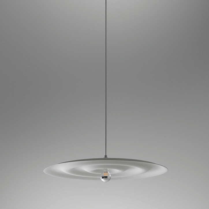 Minimalist Gray and White Pendent Lamp Ceiling Light Chandelier 