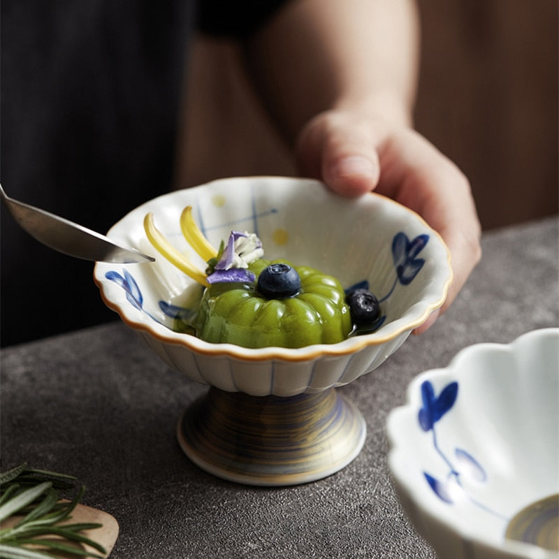 Sakura Footed Bowls