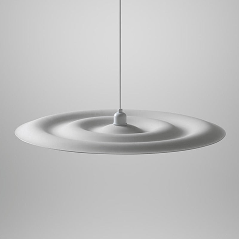 Minimalist Gray and White Pendant Lamp Ceiling Light Chandelier futurist