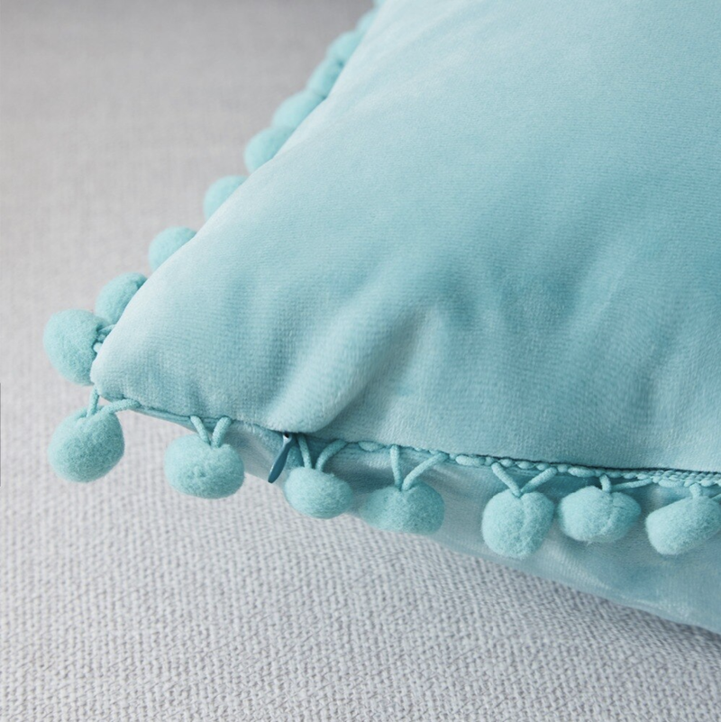 Soft Touch Pompom Pillow Covers