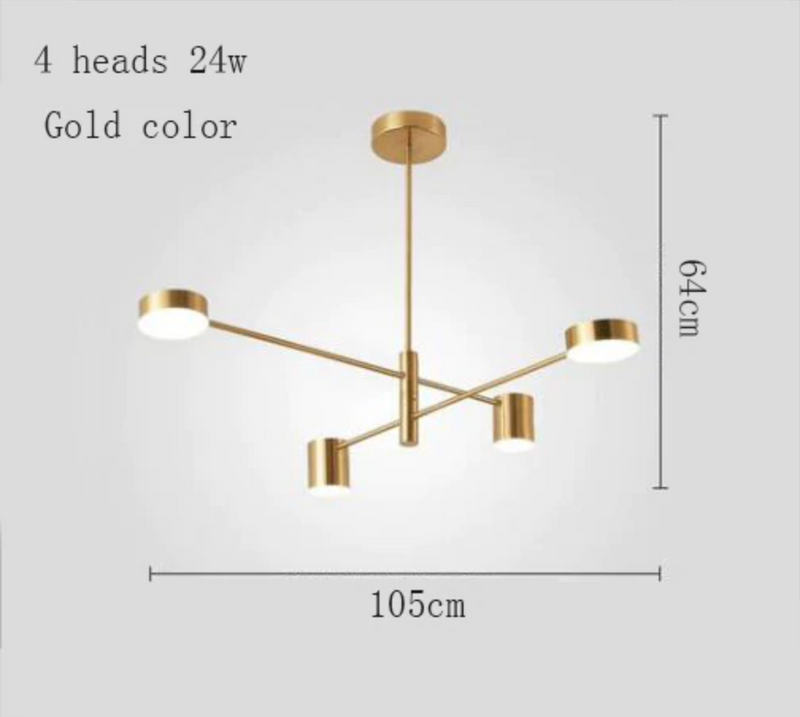 Lustre en forme de cercle rotatif