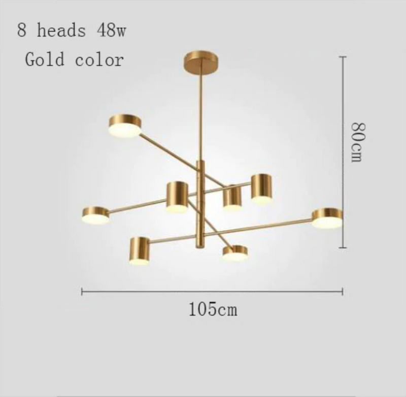 Lustre en forme de cercle rotatif