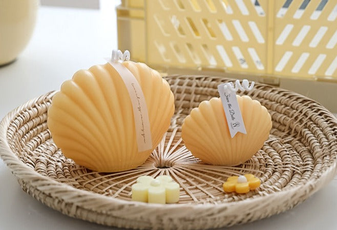 Decorative Accents Scented Candle Sea Shell Shape Soywax