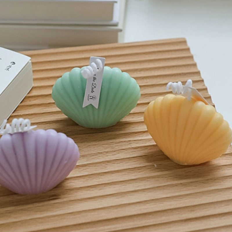 Decorative Accents Scented Candle Sea Shell Shape Soywax