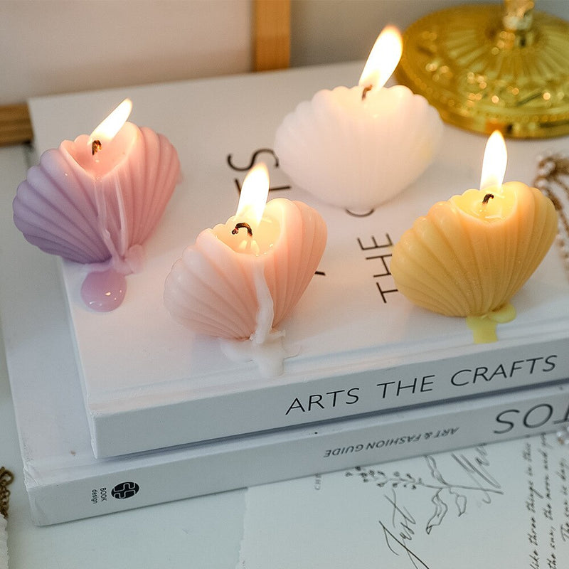 Decorative Accents Scented Candle Sea Shell Shape Soywax