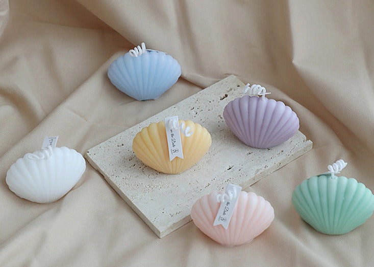 Decorative Accents Scented Candle Sea Shell Shape Soywax