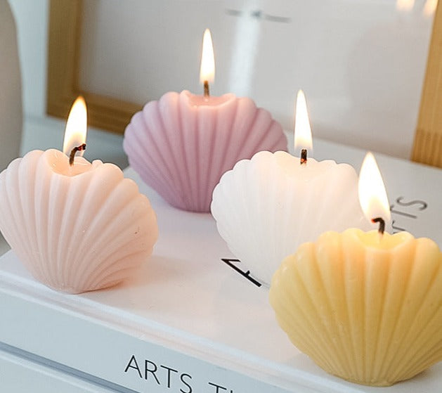 Decorative Accents Scented Candle Sea Shell Shape Soywax