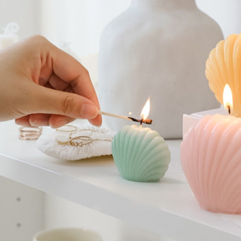 Decorative Accents Scented Candle Sea Shell Shape Soywax