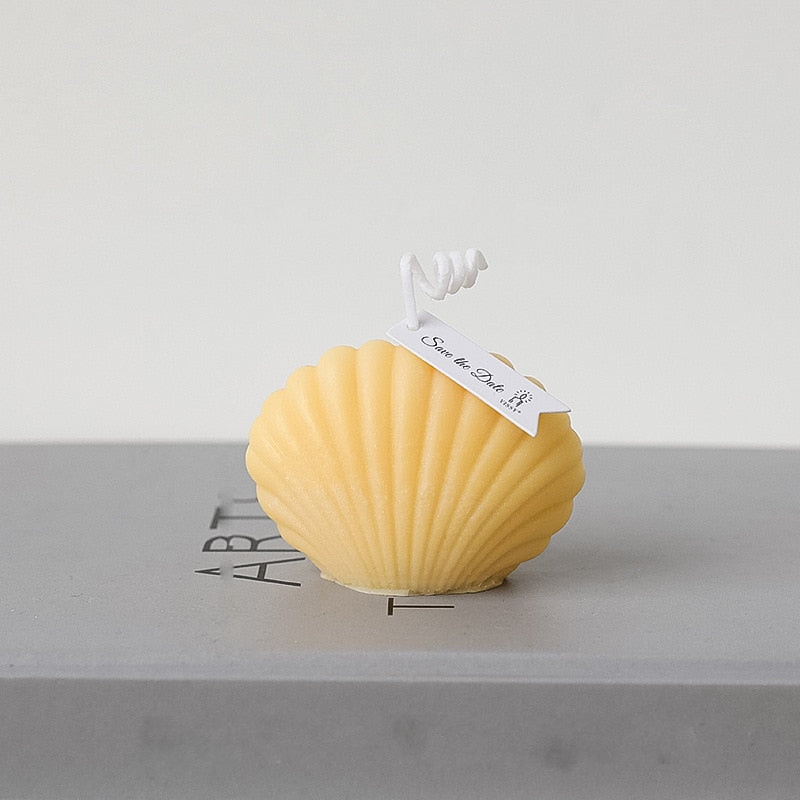 Decorative Accents Scented Candle Sea Shell Shape Soywax