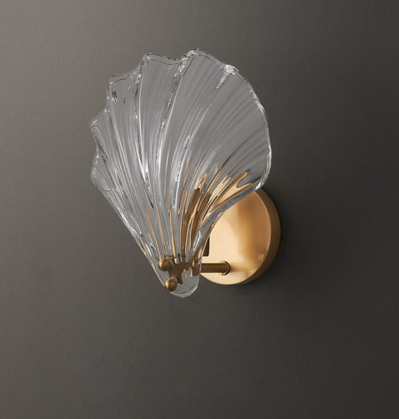 Sea Shell Glass LED Wall Sconce