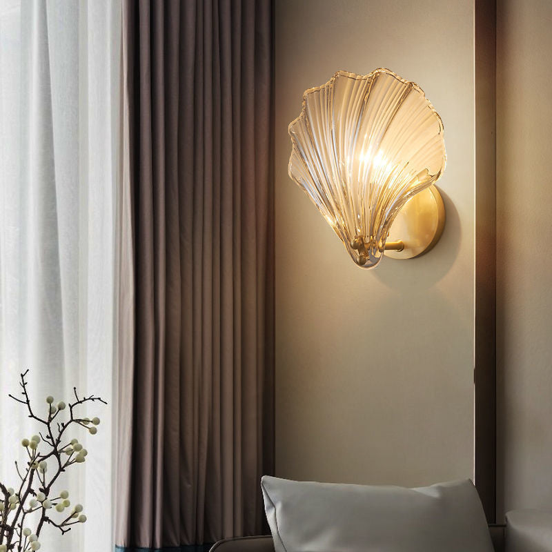 Sea Shell Glass LED Wall Sconce