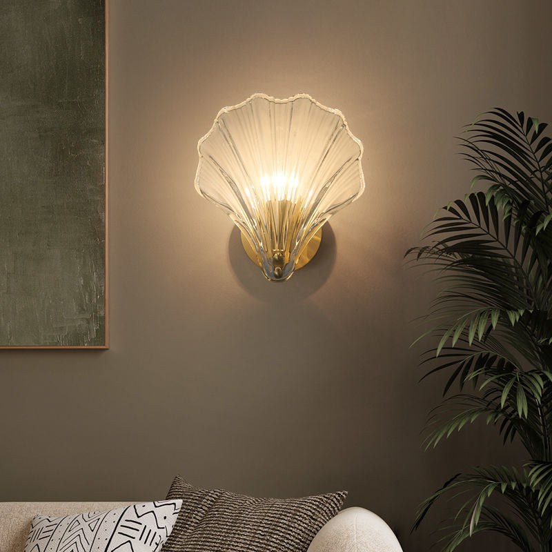 Sea Shell Glass LED Wall Sconce