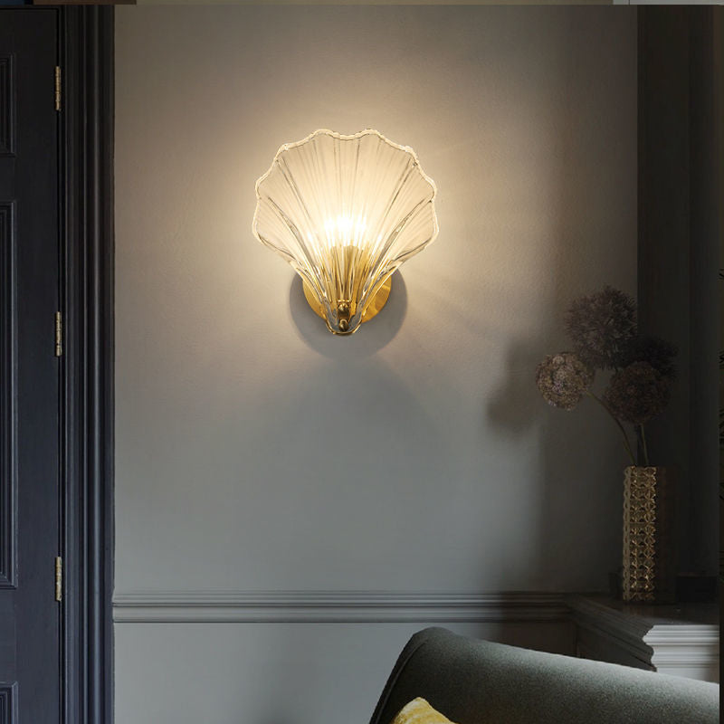 Sea Shell Glass LED Wall Sconce