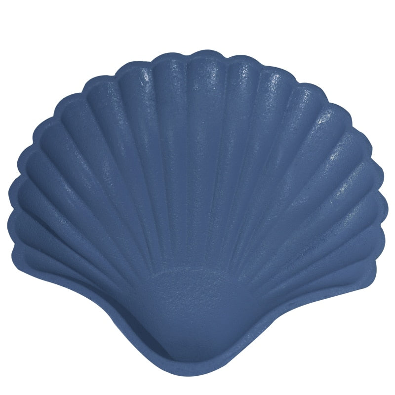 Seashell Shaped Blue Jewelry Tray