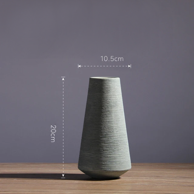 Minimalist Stone Ceramic Vase for Modern Home Decor