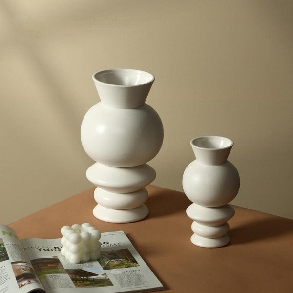 Modern Round Porcelain ceramic vase 