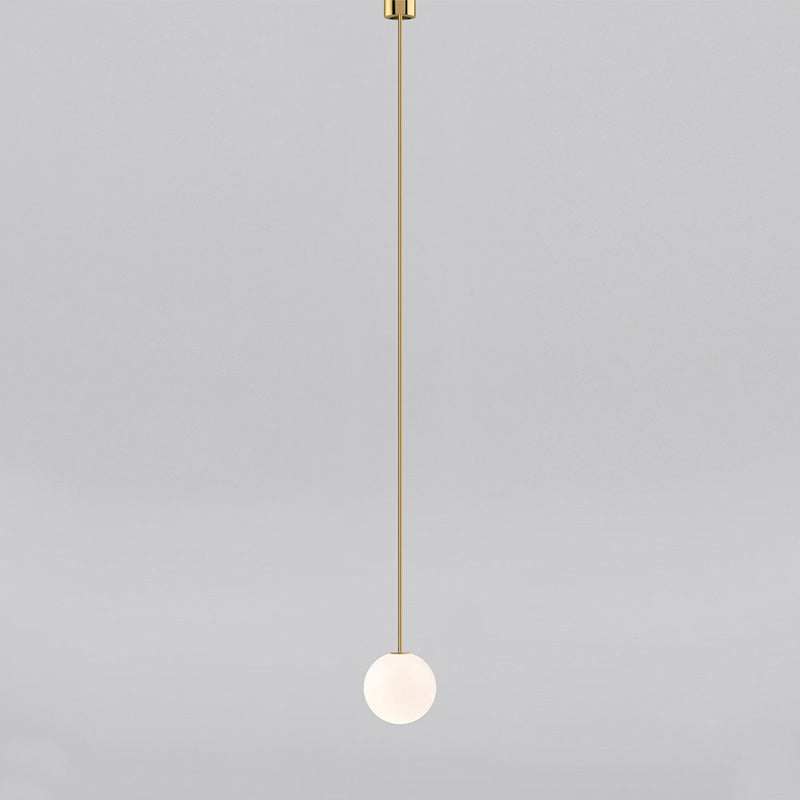 gold Single Globe Brass Pendant