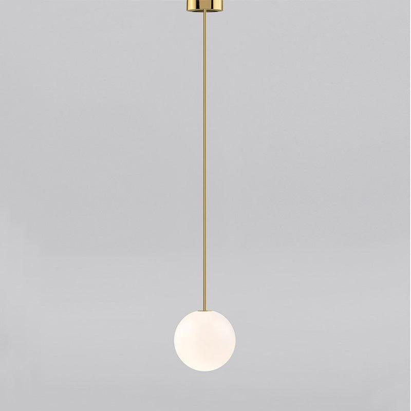 gold Single Globe Brass Pendant