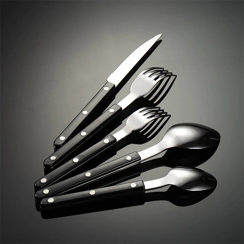 Skol Retro Flatware in Brushed Stainless Steel