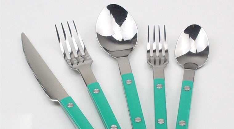 Skol Retro Flatware in Brushed Stainless Steel