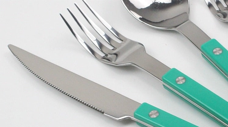 Skol Retro Flatware in Brushed Stainless Steel