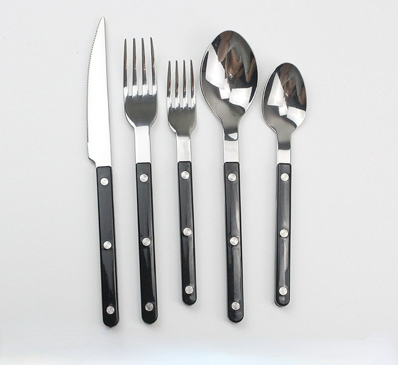 Skol Retro Flatware in Brushed Stainless Steel