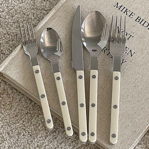 Skol Retro Flatware in Brushed Stainless Steel