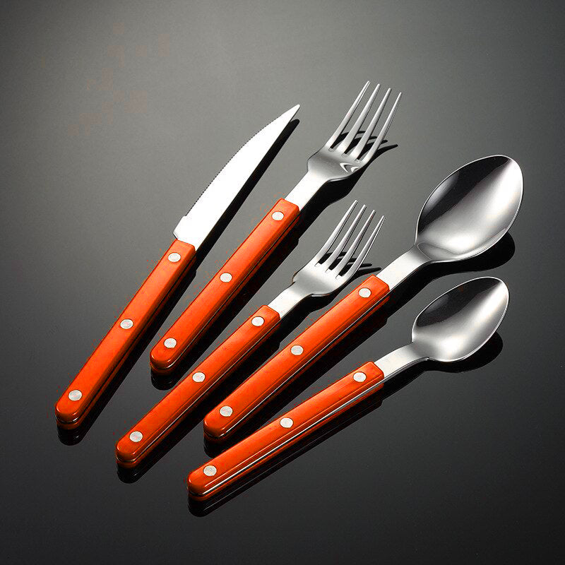 Skol Retro Flatware in Brushed Stainless Steel