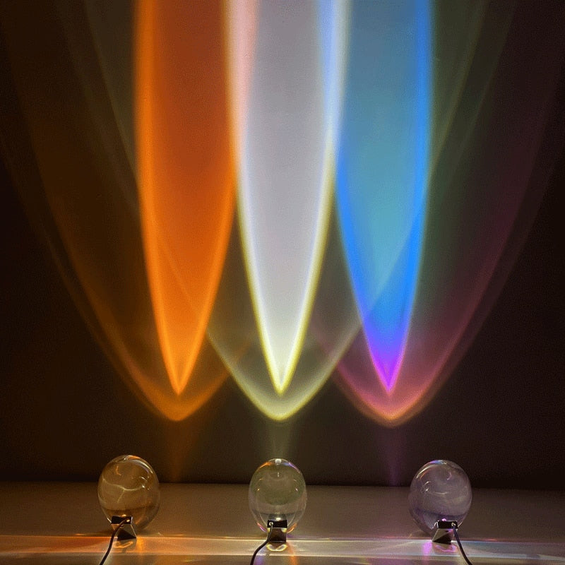 Three Colored Art  LED Table Lamp