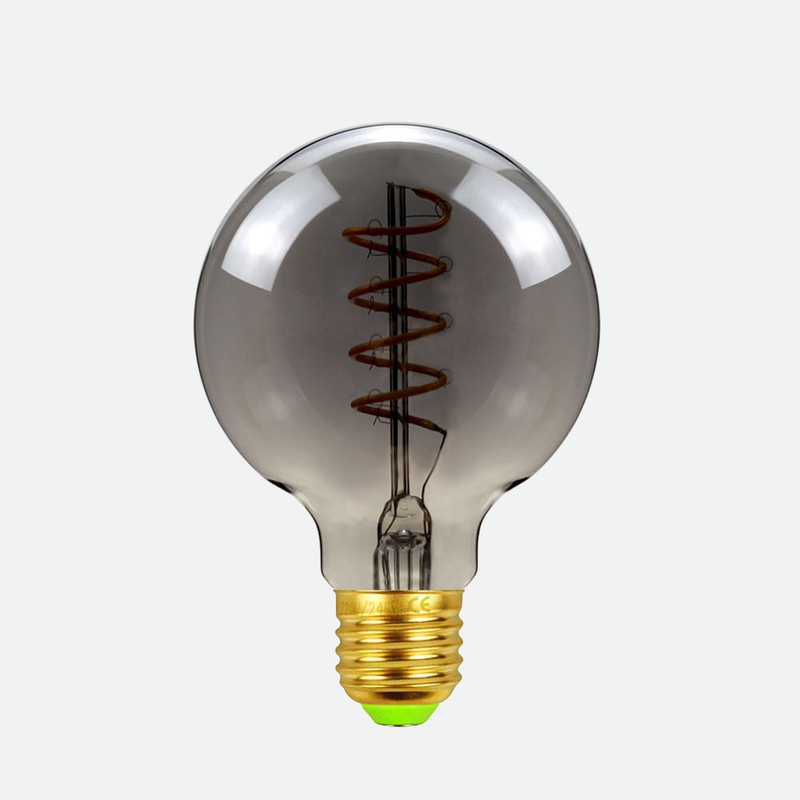 Smoke Led Spiral Filament Edison Bulb