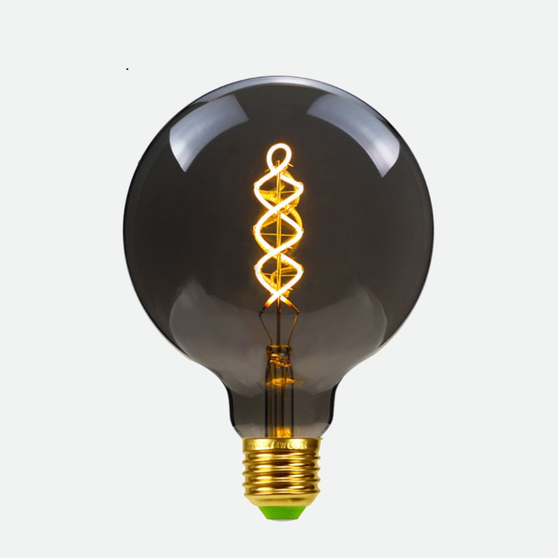 Smoke Led Spiral Filament Edison Bulb