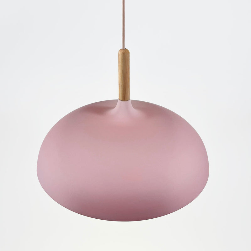 Soft Pastel Palette Pendant Lights in Metal & Wood