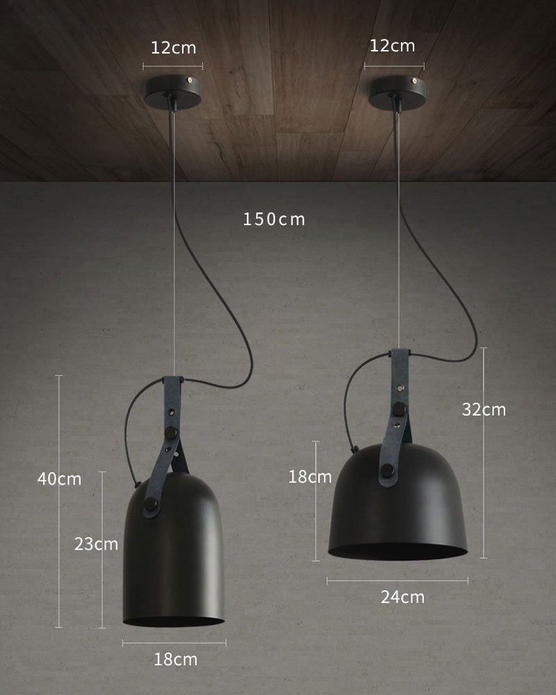 Sonoma Metal & Leather LED Pendant Light