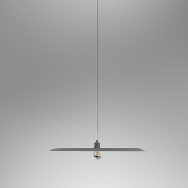 Minimalist Gray and White Pendent Lamp Ceiling Light Chandelier 