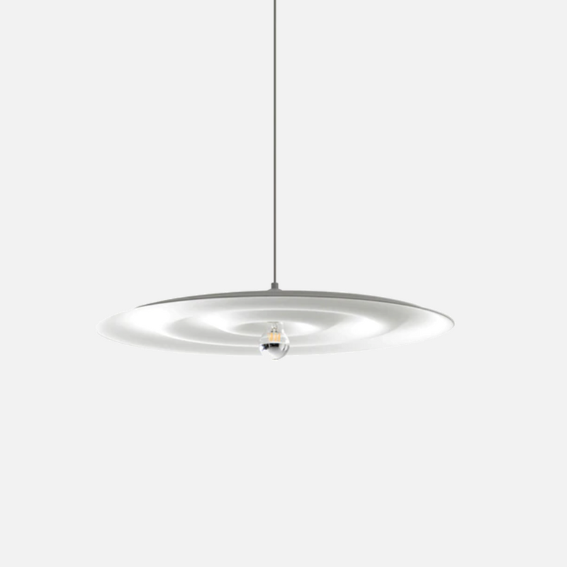 Minimalist Gray and White Pendant Lamp Ceiling Light Chandelier futurist