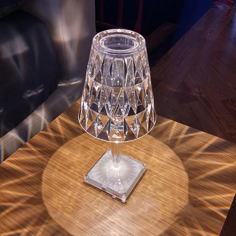 Round Crystal Desk Lamp