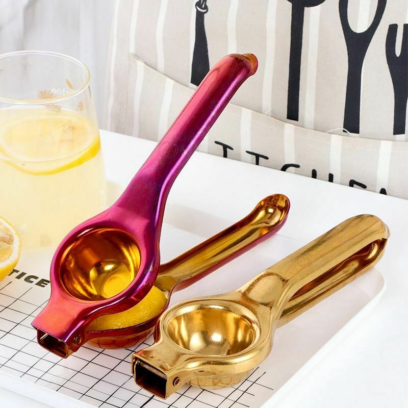 Gold Berry Handheld Metal Lemon Juice Squeezer